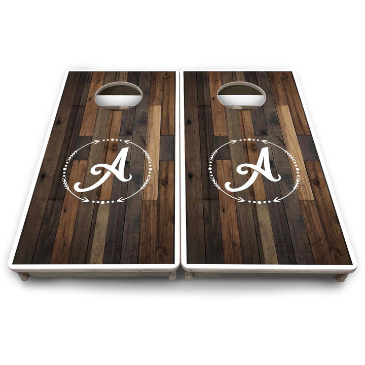 Wood Wreath Letter - Mini or Vacation Size Cornhole Boards