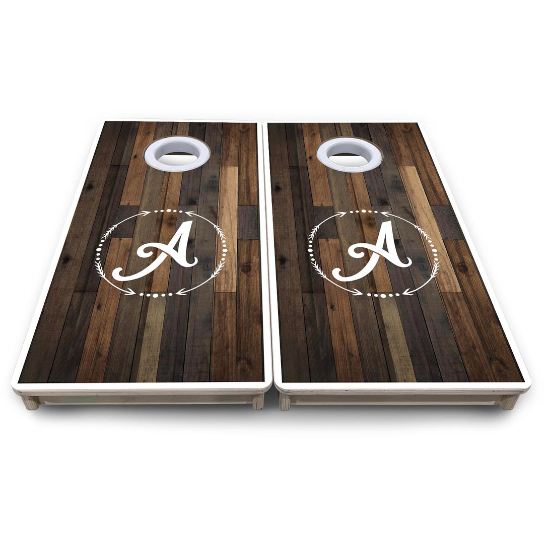 Wood Wreath Letter - Mini or Vacation Size Cornhole Boards