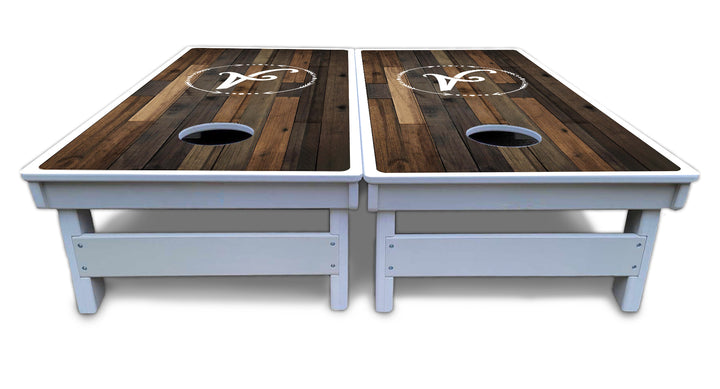 Wood Wreath Letter Cornhole Boards - All Weather Series