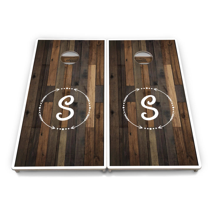 Wreath Letter Cornhole Boards – Tournament Series