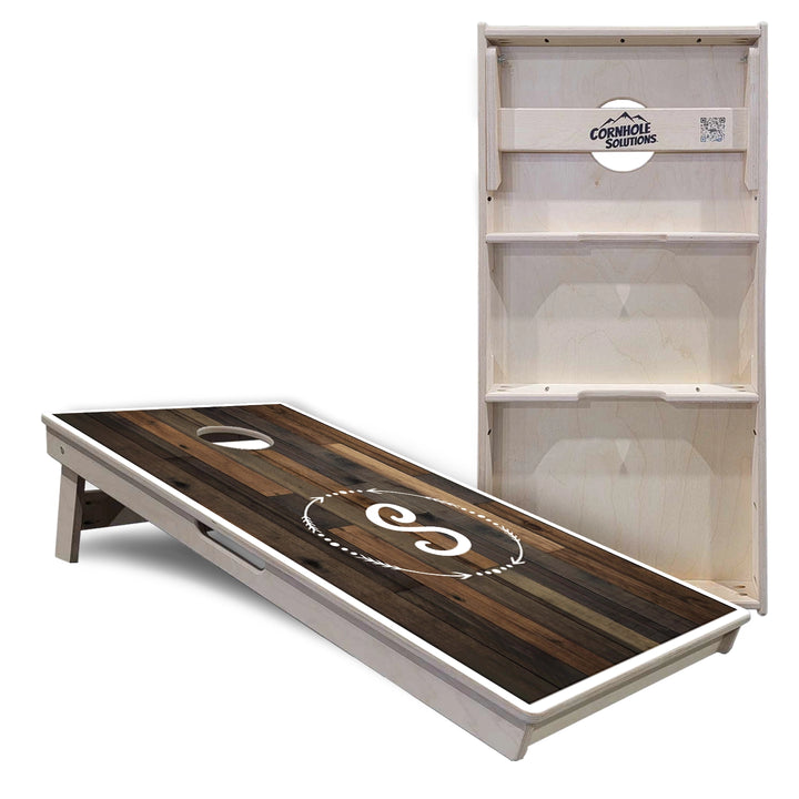 Wreath Letter Cornhole Boards – Tournament Series
