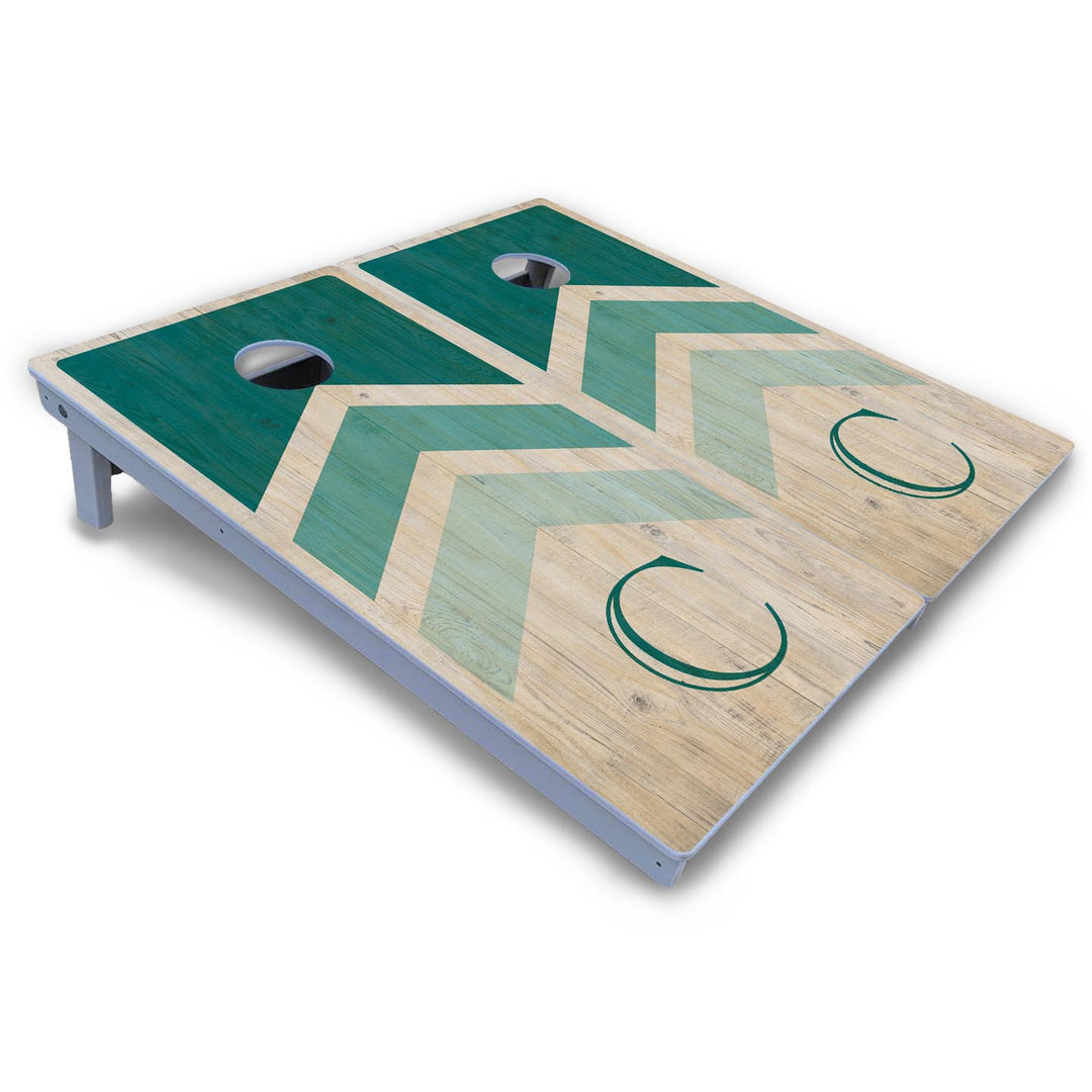 Wedding Arrows Cornhole Boards - All Weather Series - Teal