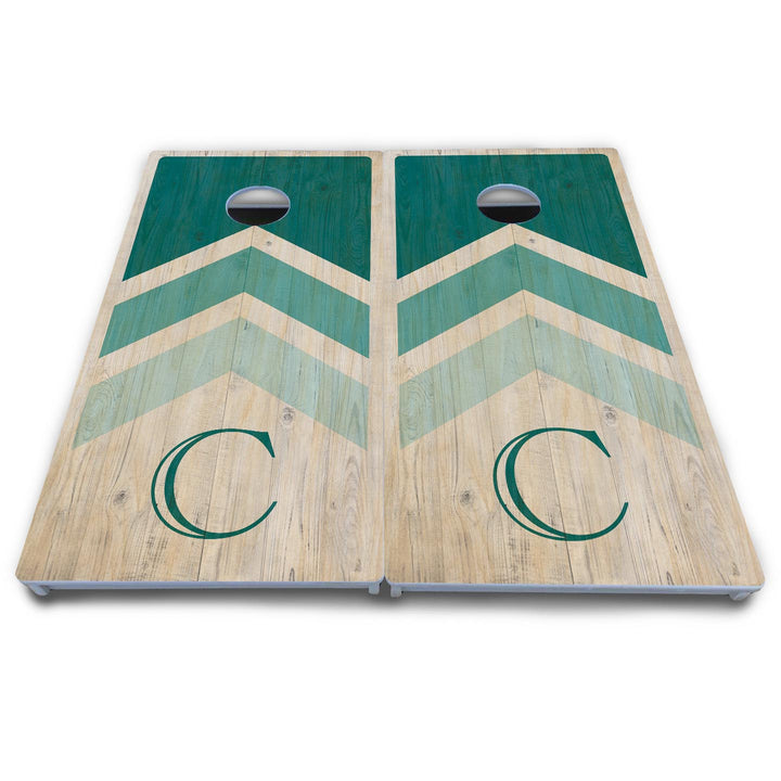 Wedding Arrows Cornhole Boards - All Weather Series - Teal