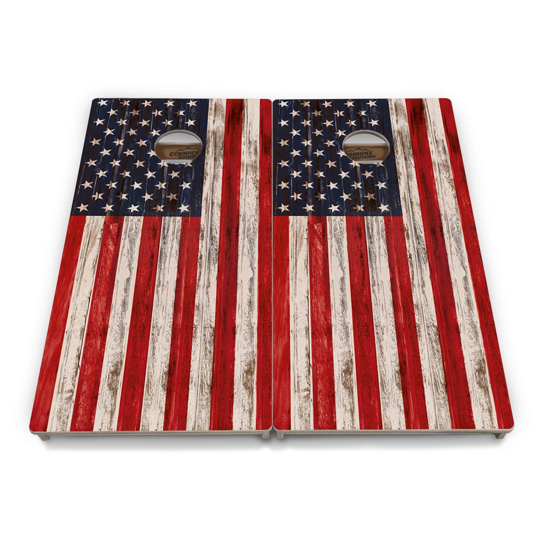 Antique Flag Cornhole Boards – Tournament Series