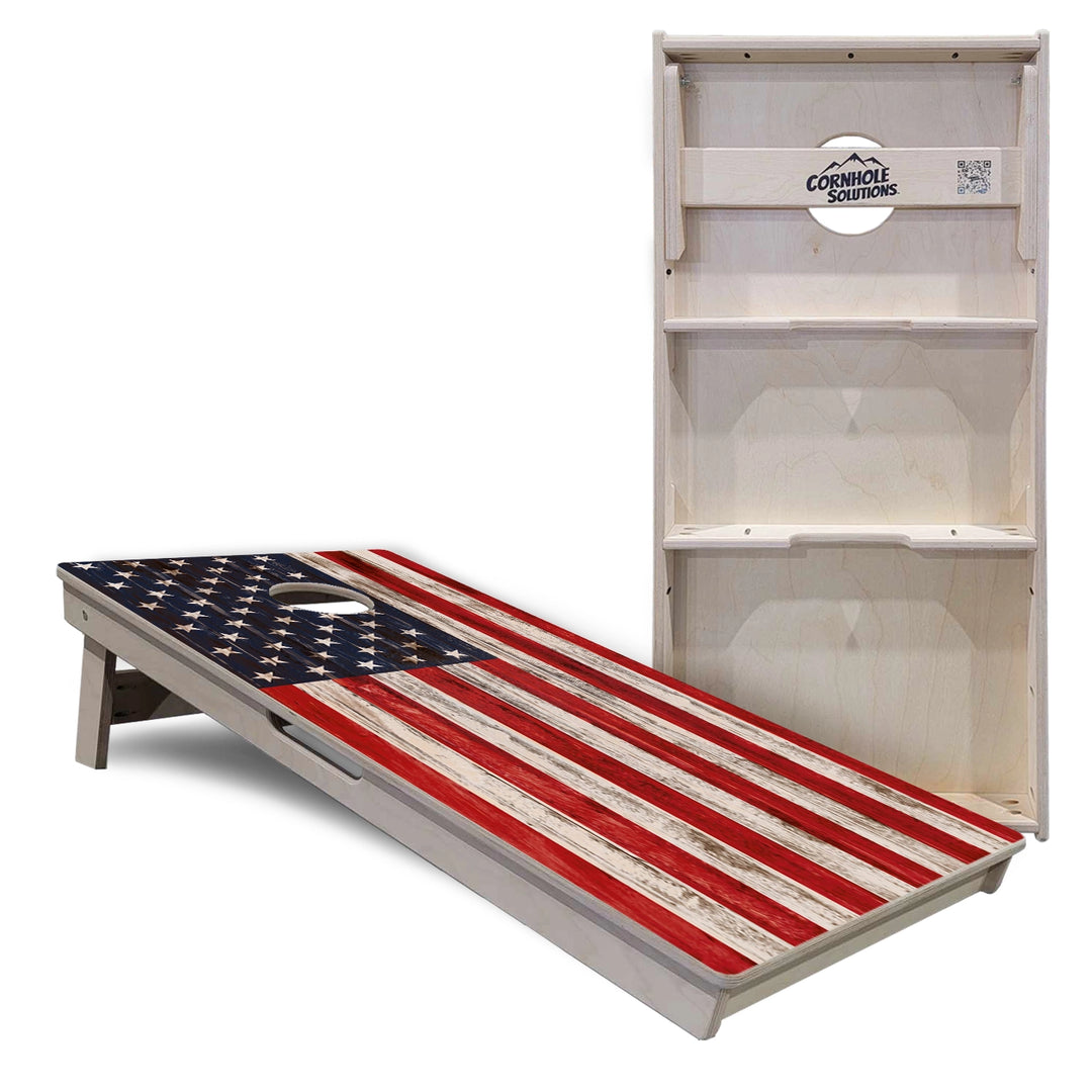 Antique Flag Cornhole Boards – Tournament Series