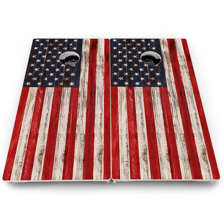 Distressed Flag Cornhole Boards – Pro Lite or Pro Elite