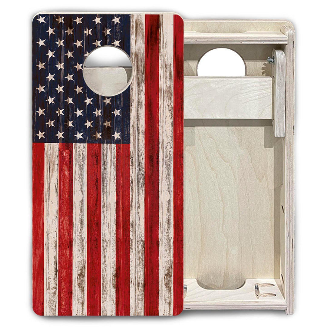 Antique Flag - Mini or Vacation Size Cornhole Boards