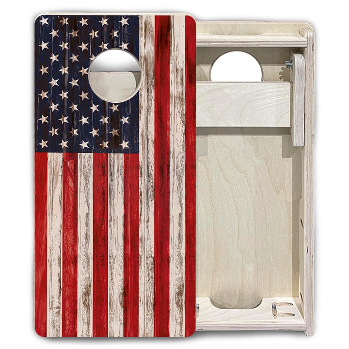 Antique Flag - Mini or Vacation Size Cornhole Boards