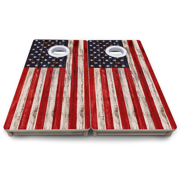 Antique Flag - Mini or Vacation Size Cornhole Boards