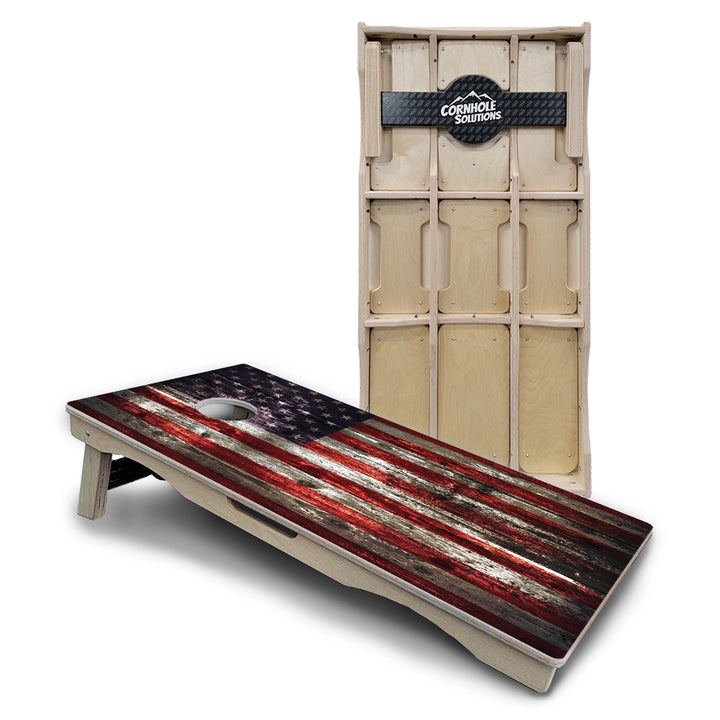 Distressed Flag Cornhole Boards – Pro Lite or Pro Elite