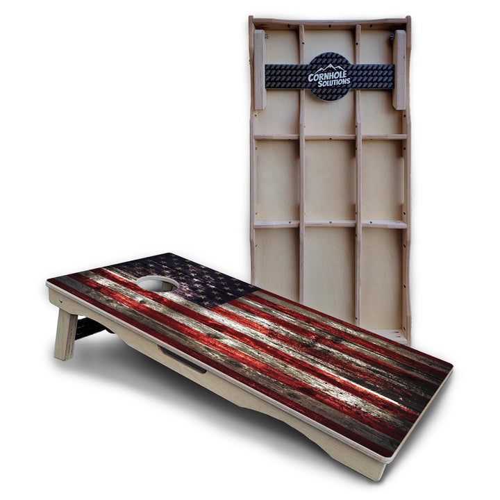 Distressed Flag Cornhole Boards – Pro Lite or Pro Elite