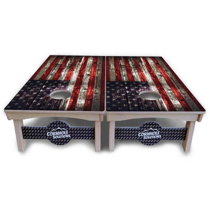 Distressed Flag Cornhole Boards – Pro Lite or Pro Elite