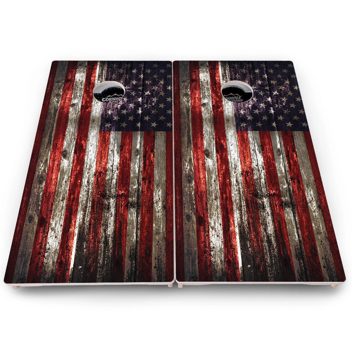Distressed Flag Cornhole Boards – Pro Lite or Pro Elite