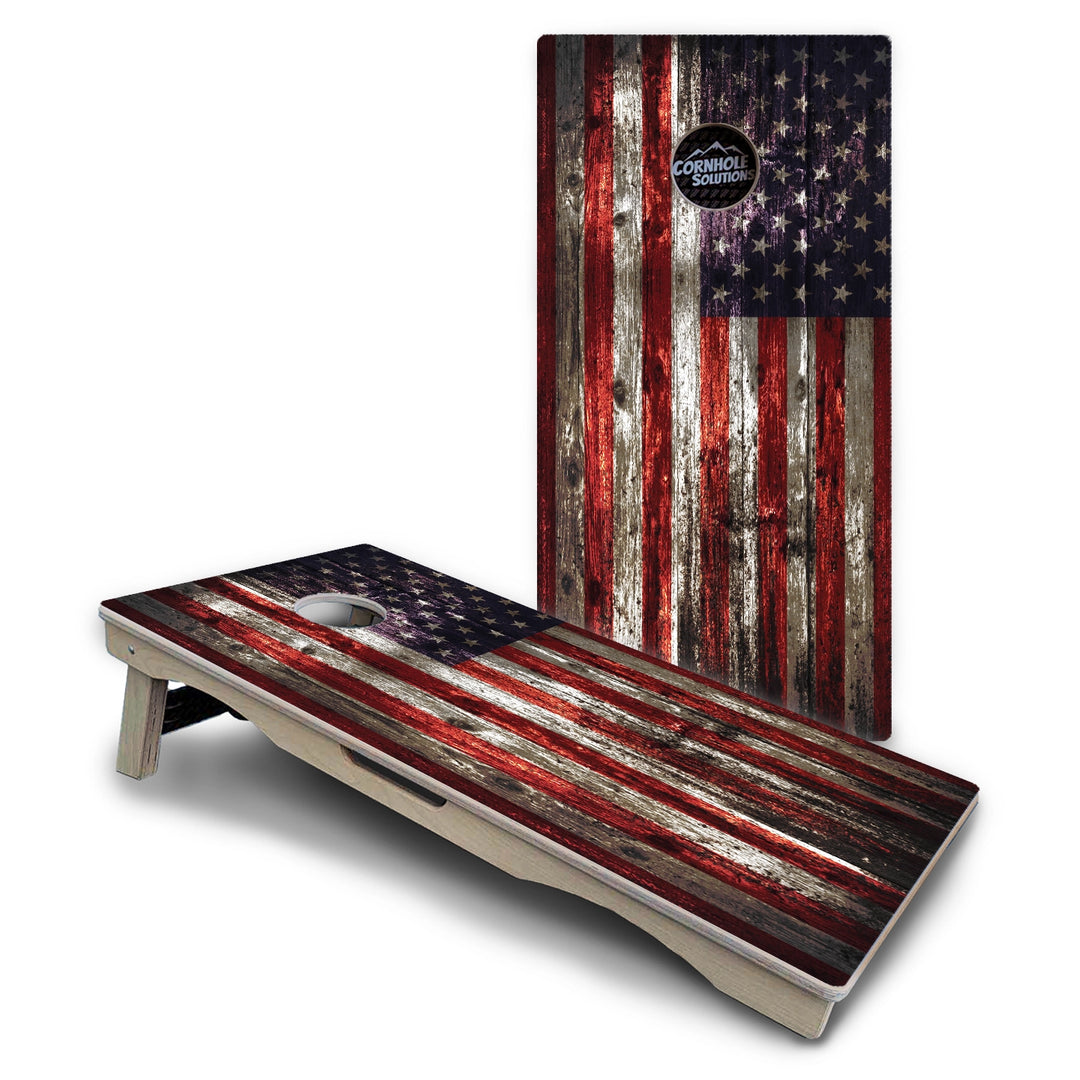 Distressed Flag Cornhole Boards – Pro Lite or Pro Elite