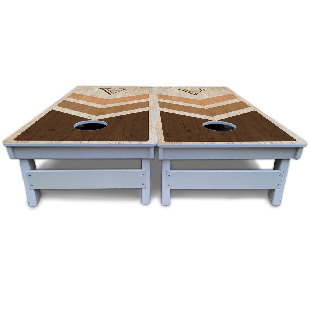 Wedding Arrows Cornhole Boards - All Weather Series - Natural