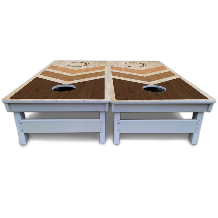 Wedding Arrows Cornhole Boards - All Weather Series - Natural