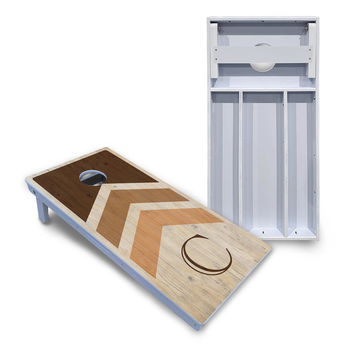 Wedding Arrows Cornhole Boards - All Weather Series - Natural