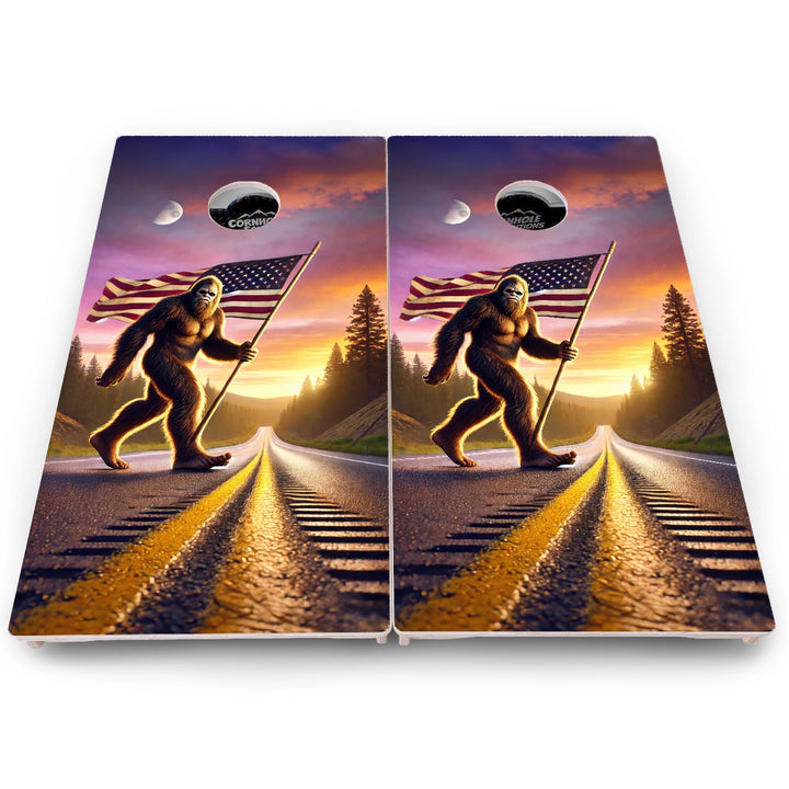 Bigfoot Spotted Cornhole Boards – Pro Lite or Pro Elite
