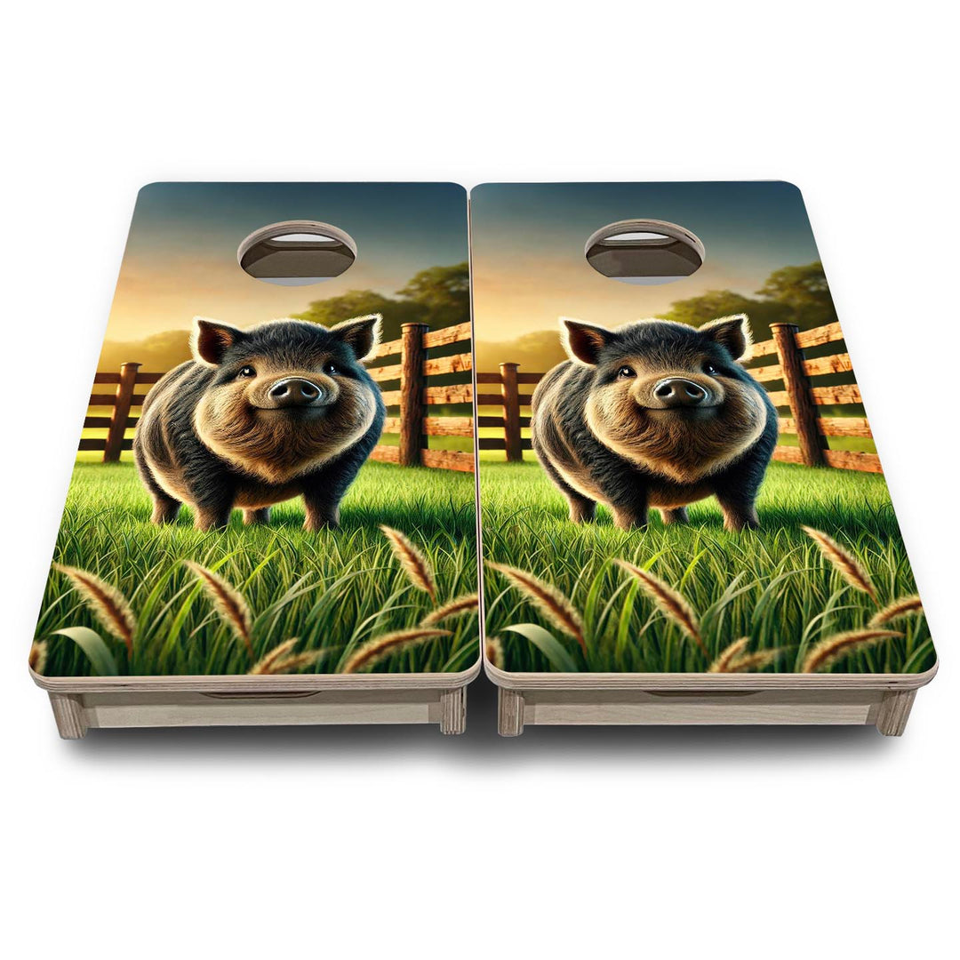 Happy Hog - Mini or Vacation Size Cornhole Boards