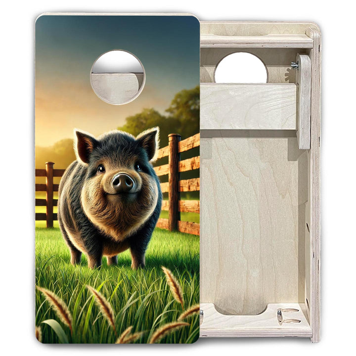 Happy Hog - Mini or Vacation Size Cornhole Boards