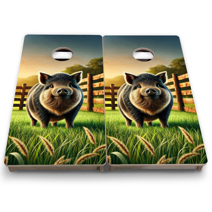 Happy Hog - Mini or Vacation Size Cornhole Boards