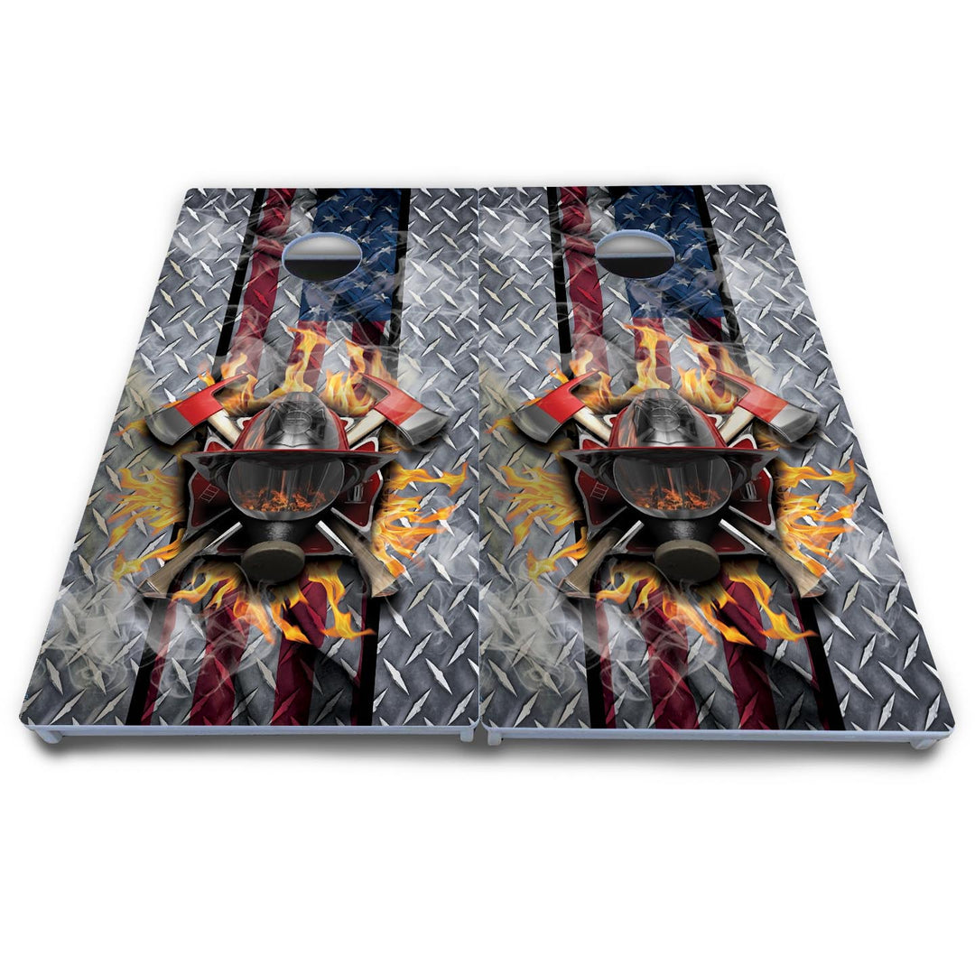 Firefighter Cornhole Boards - All Weather Series