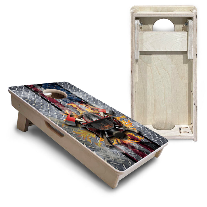 Mini Cornhole Boards - Firefighter