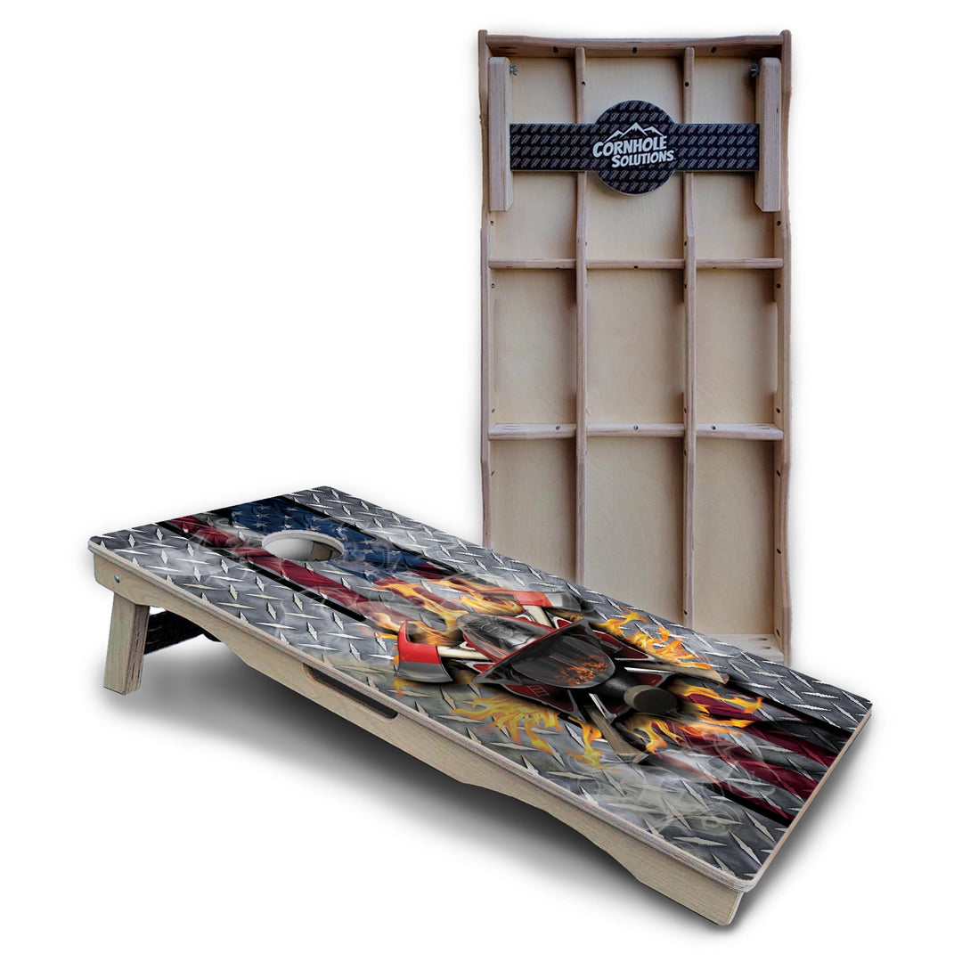 Firefighter Cornhole Boards – Pro Lite or Pro Elite