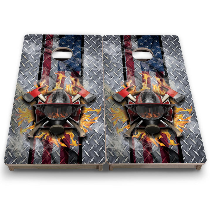 Firefighter - Mini or Vacation Size Cornhole Boards