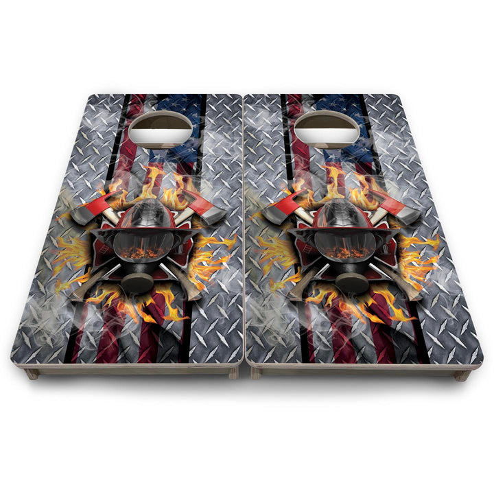 Firefighter - Mini or Vacation Size Cornhole Boards