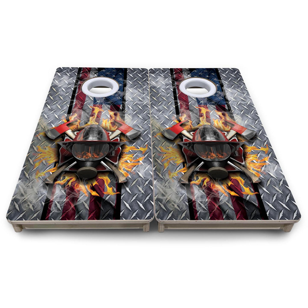 Firefighter - Mini or Vacation Size Cornhole Boards