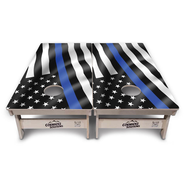First Responder Wavy Flag Cornhole Boards – Tournament Series