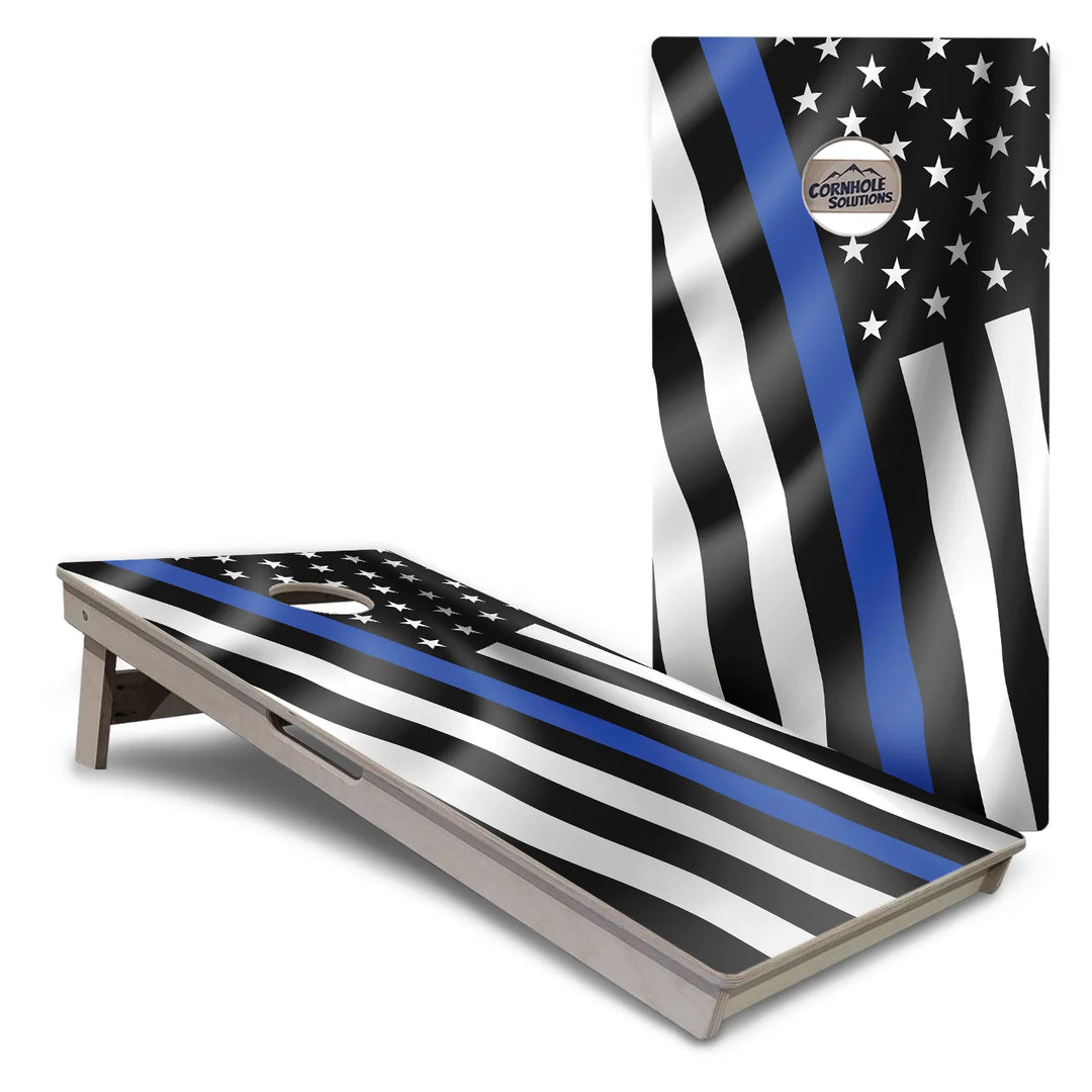 First Responder Wavy Flag Cornhole Boards – Tournament Series