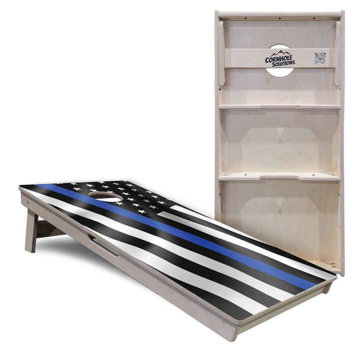 First Responder Wavy Flag Cornhole Boards – Tournament Series