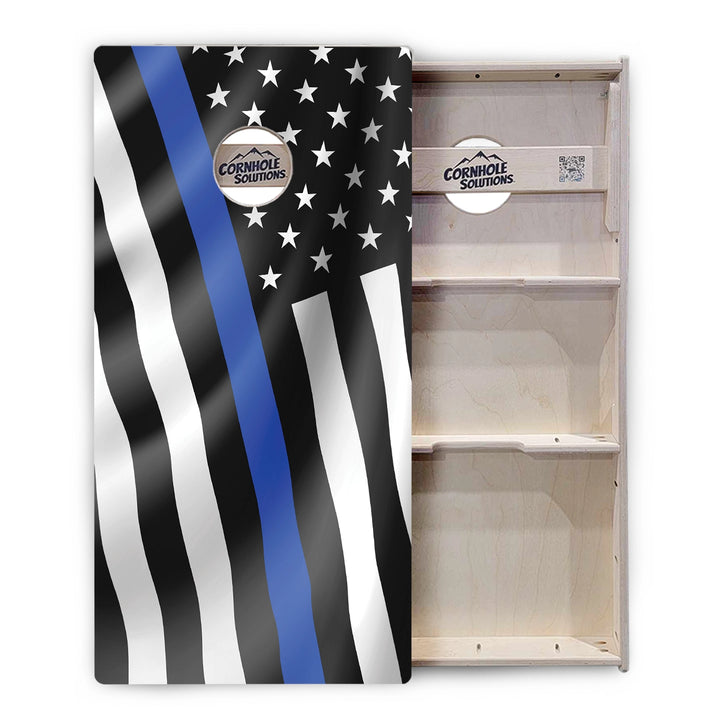 First Responder Wavy Flag Cornhole Boards – Tournament Series