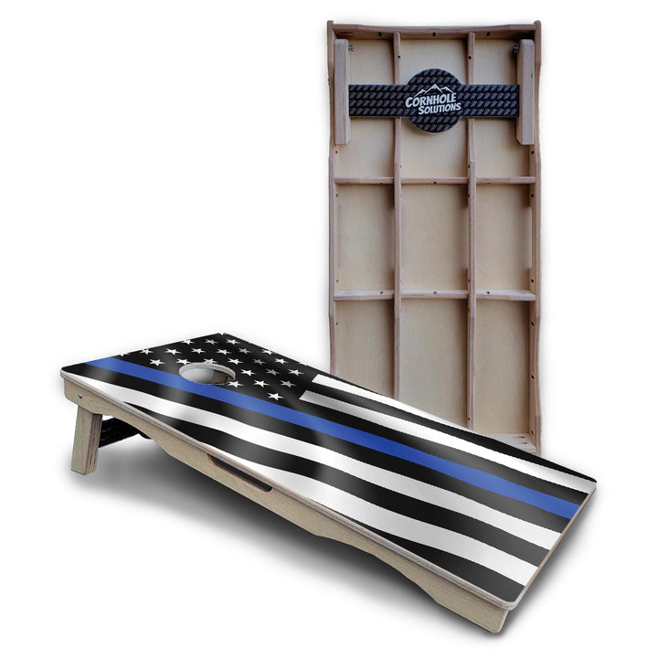 First Responder Wavy Flag Cornhole Boards – Pro Lite or Pro Elite