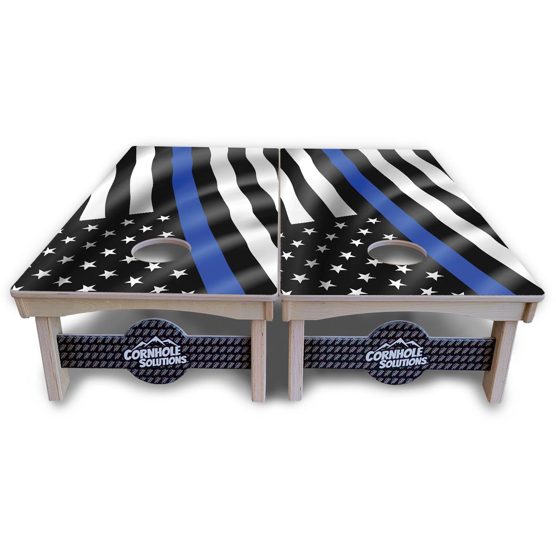 First Responder Wavy Flag Cornhole Boards – Pro Lite or Pro Elite