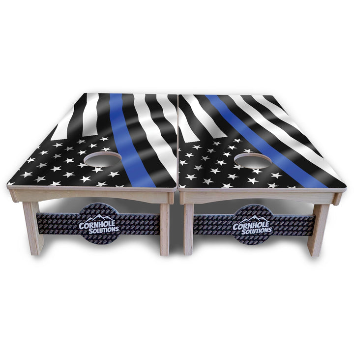 First Responder Wavy Flag Cornhole Boards – Pro Lite or Pro Elite