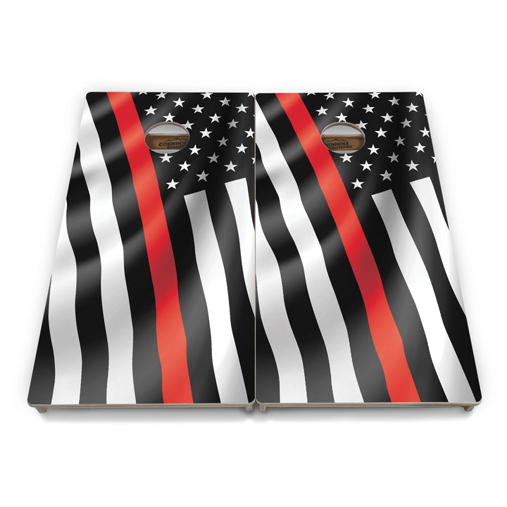 First Responder Wavy Flag Cornhole Boards – Tournament Series