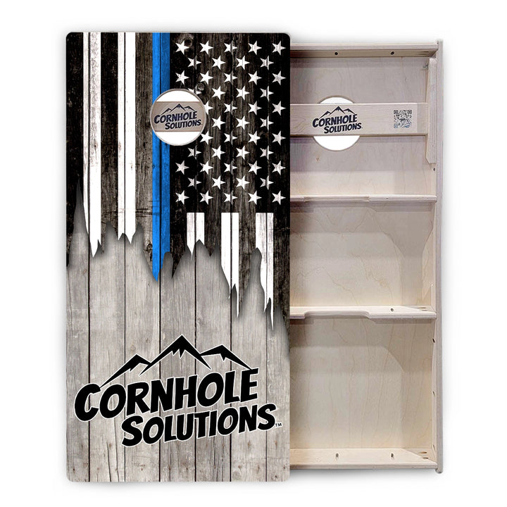 Blue Line Mountain Flag Cornhole Boards – Tournament Series
