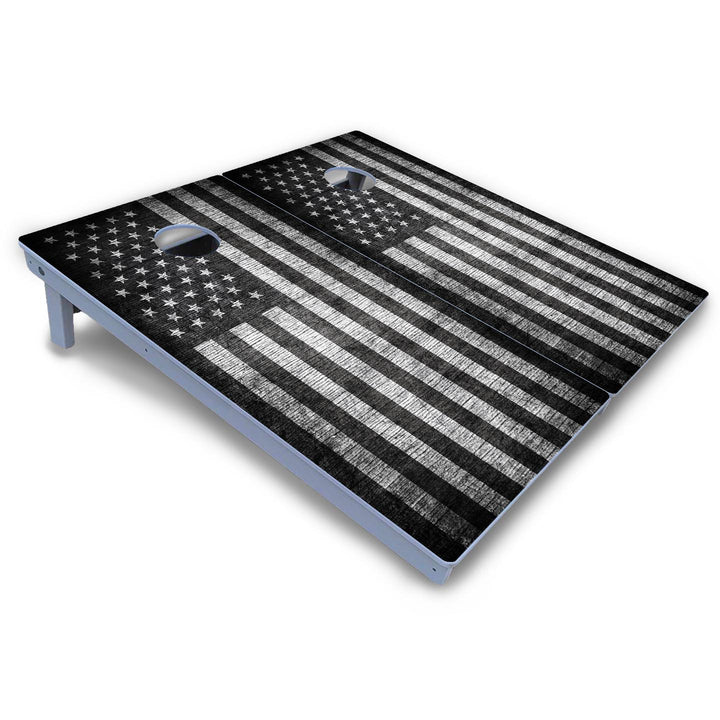 Monochrome Flag Cornhole Boards - All Weather Series