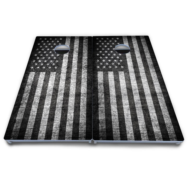 Monochrome Flag Cornhole Boards - All Weather Series