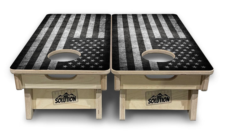 Mini Cornhole Boards - Monochrome Flag