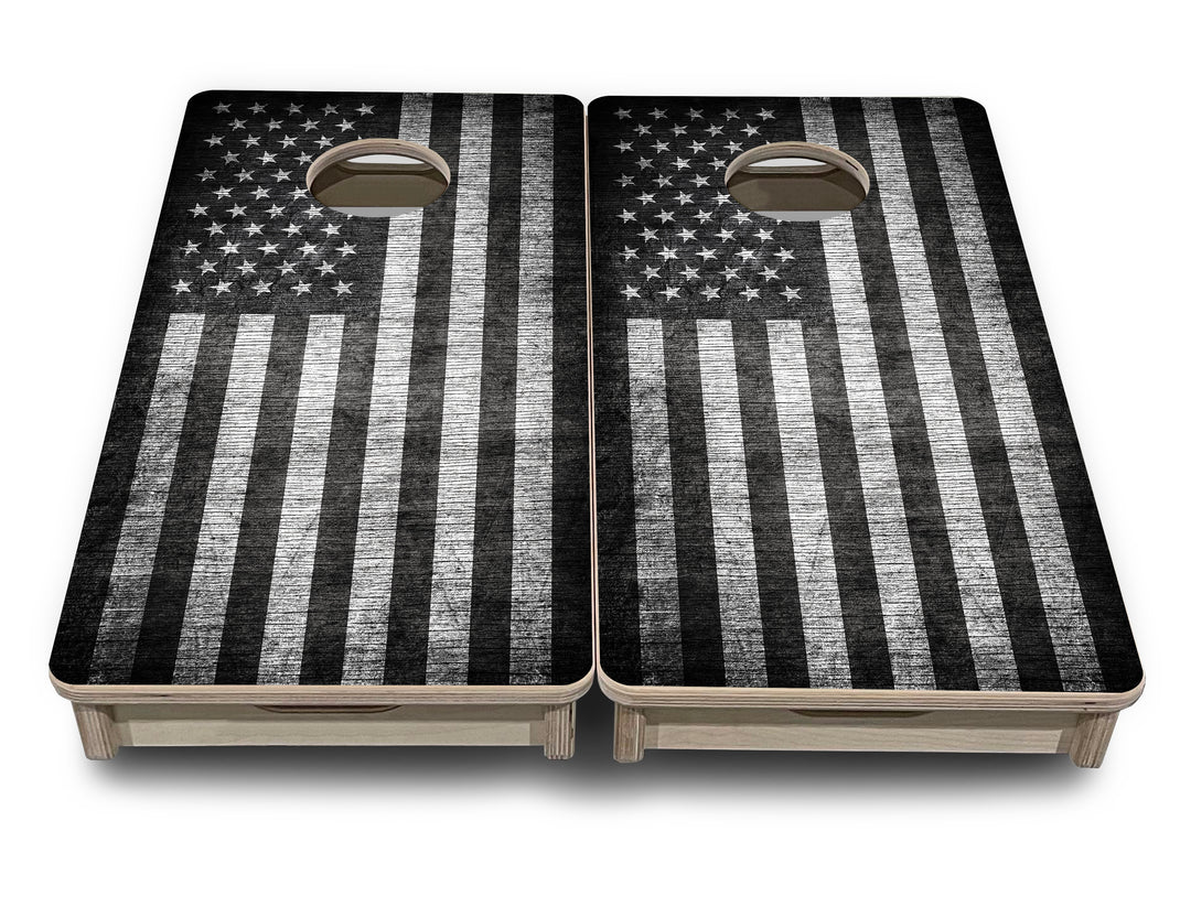 Mini Cornhole Boards - Monochrome Flag