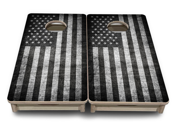 Mini Cornhole Boards - Monochrome Flag