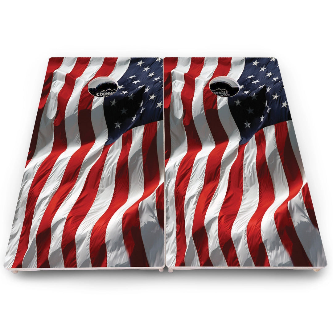 Distressed Flag Cornhole Boards – Pro Lite or Pro Elite