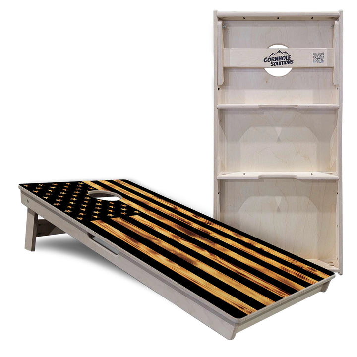Rustic Flag Cornhole Boards – Tournament Series