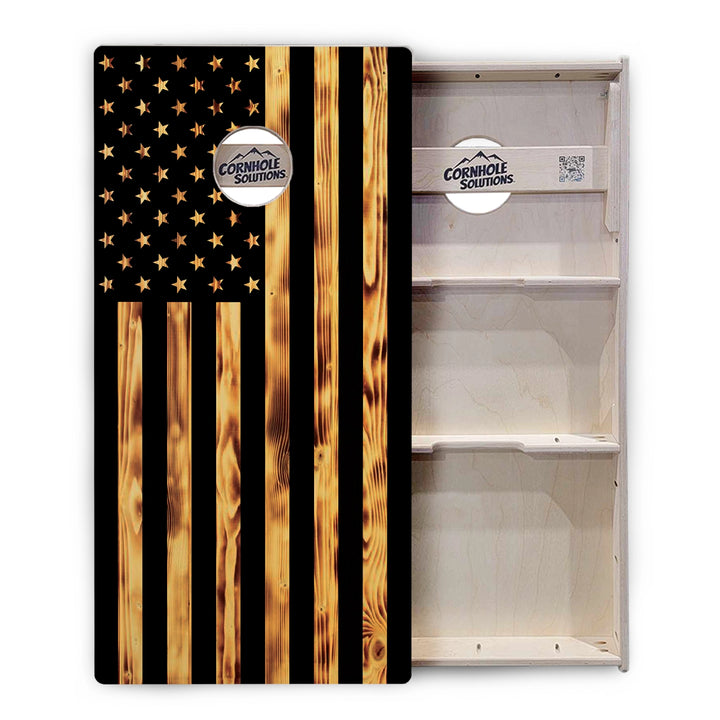 Rustic Flag Cornhole Boards – Tournament Series
