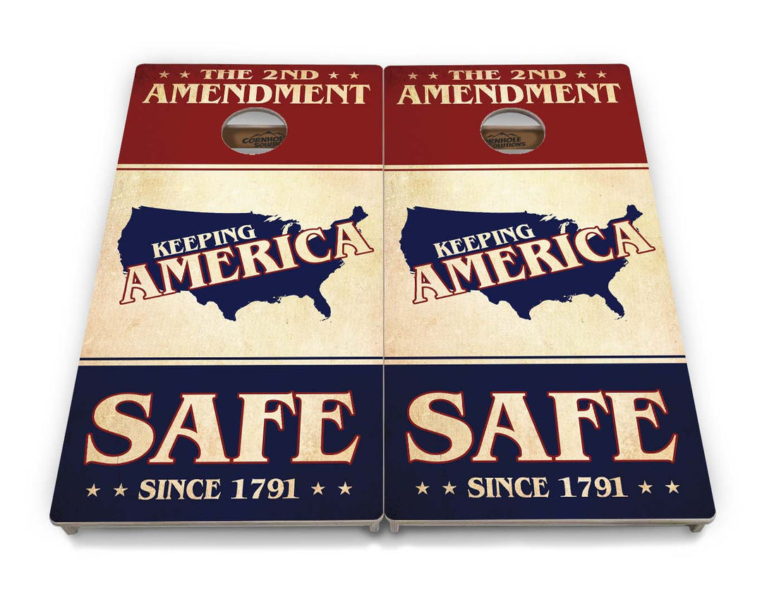 2nd Amendment Flyer Cornhole Boards - Professional Tournament Series