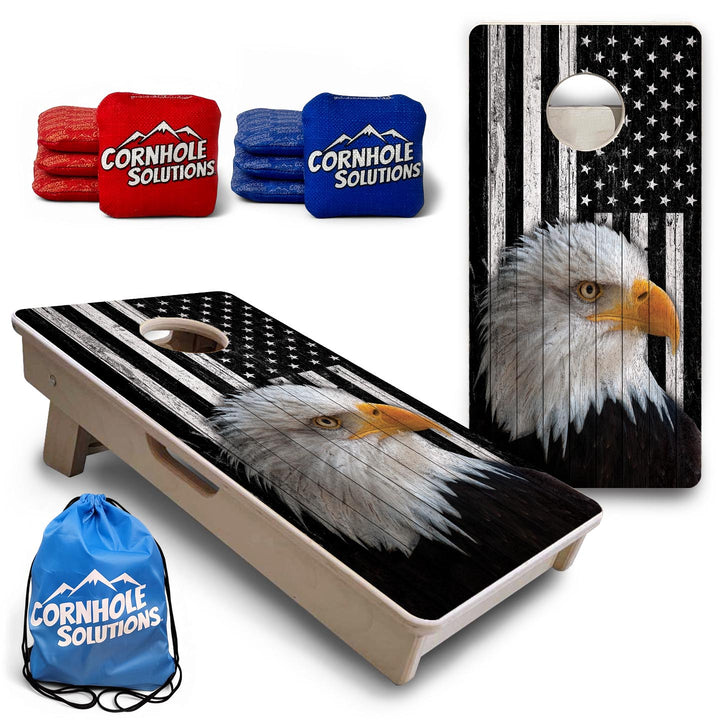 Heritage Eagle Flag - Mini or Vacation Size Cornhole Boards